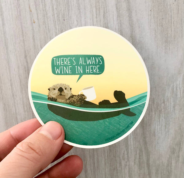 Modern Printed Matter - Always Wine Sticker