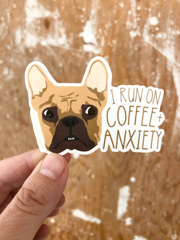 Modern Printed Matter - Coffee + Anxiety Sticker