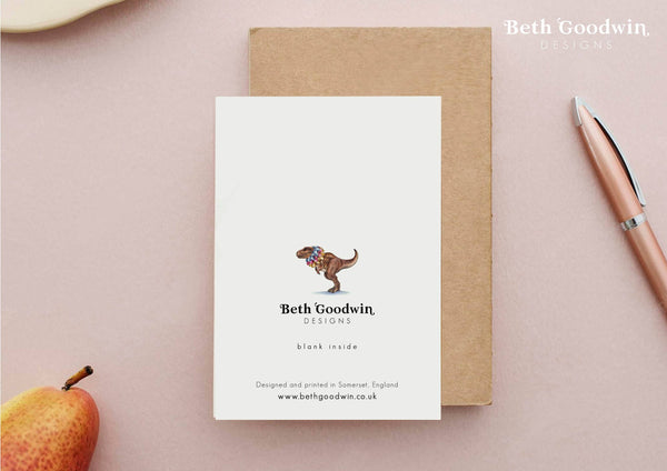 Beth Goodwin Designs - Pigeon Birthday Card  | Funny Cute Greetings Card