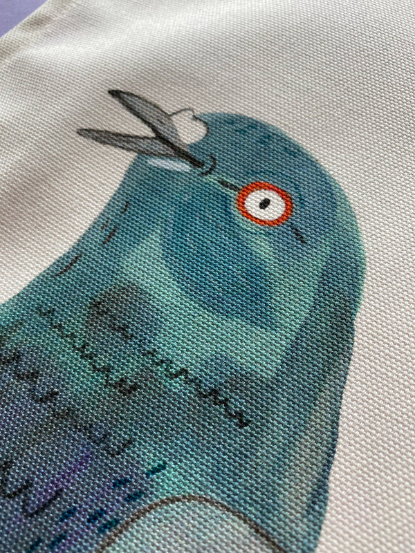 Fernandes Makes - Pigeon Pals / 100% cotton tea towel / 78cm by 47cm