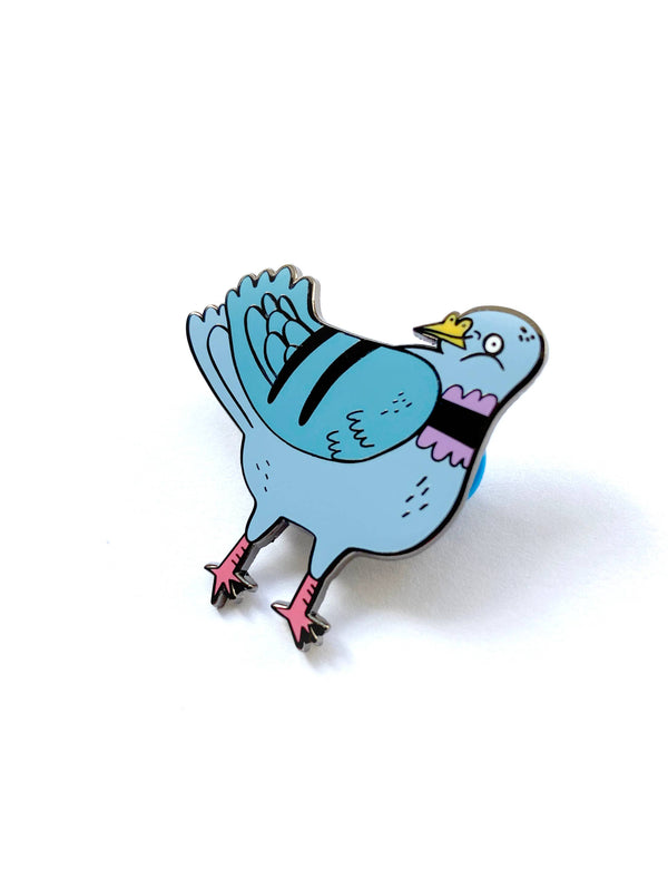 Fernandes Makes - Pretty Pigeon Enamel Pin