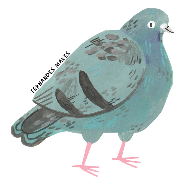 Fernandes Makes - Pippin The Pigeon Vinyl Sticker