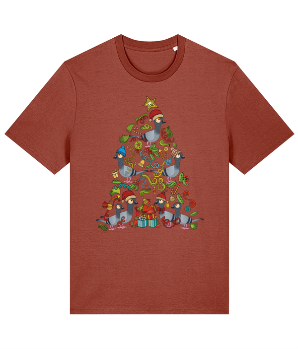 Christmas Tree Pigeon - ethical Premium adults T-shirt (Stanley / Stella)