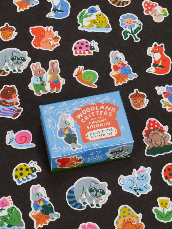 Incognito - Woodland Critters Caught Smokin' Playtime Sticker Set
