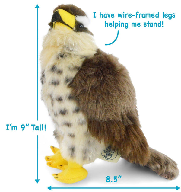VIAHART Toy Co. - Percival The Peregrine Falcon | 9 Inch Stuffed Animal Plush