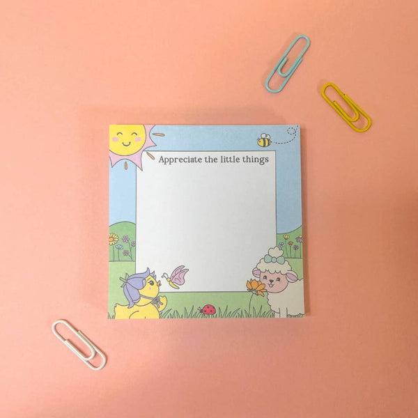 Sunshine Lane - Appreciate the Little Things Sticky Notes