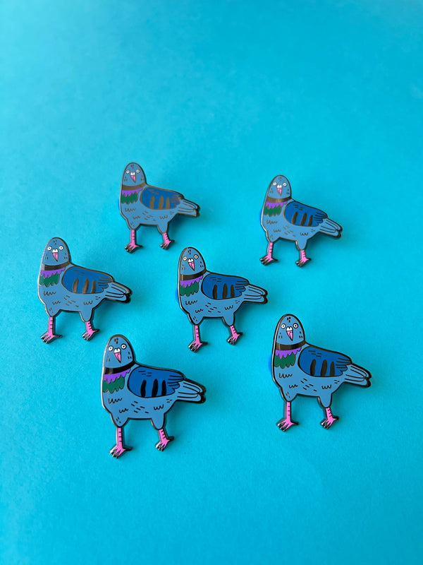 Fernandes Makes - Derby Pigeon Enamel Pin