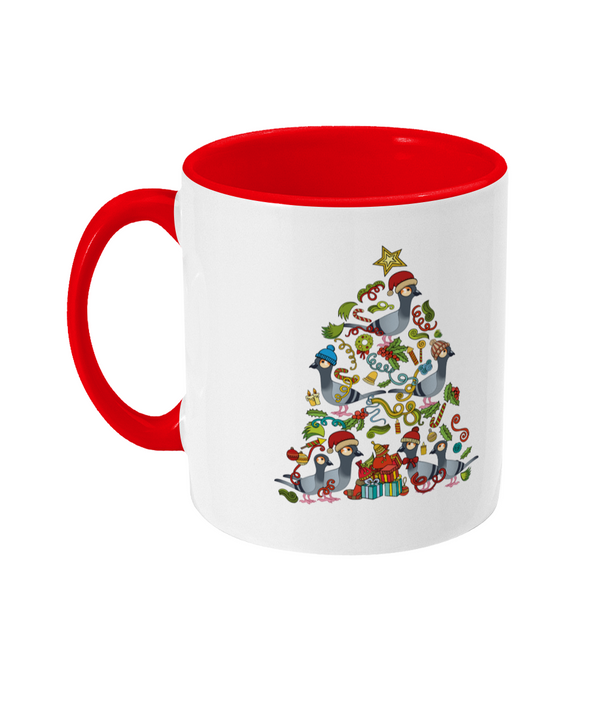 Two Toned Mug christmas tree pige mug