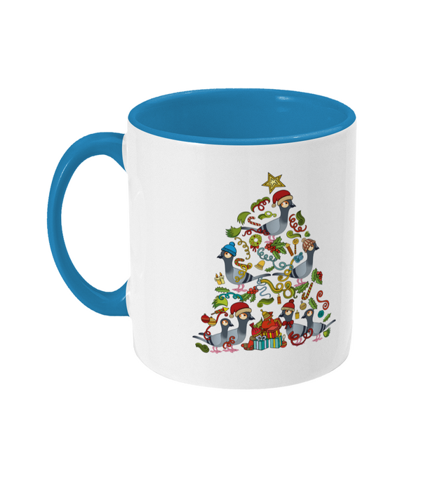 Two Toned Mug christmas tree pige mug