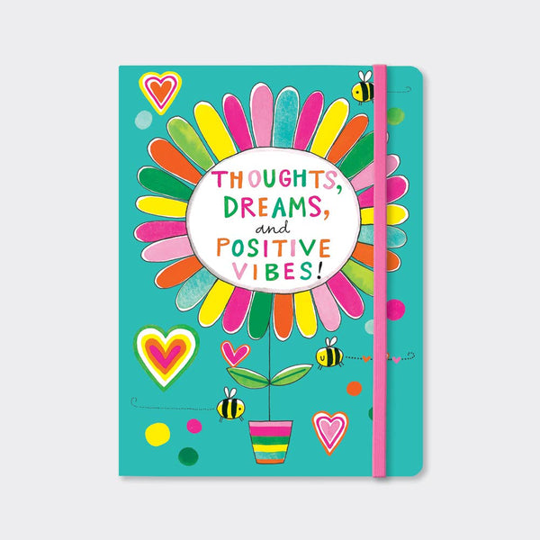 Rachel Ellen Designs - Notebook - Positive Vibes Flower