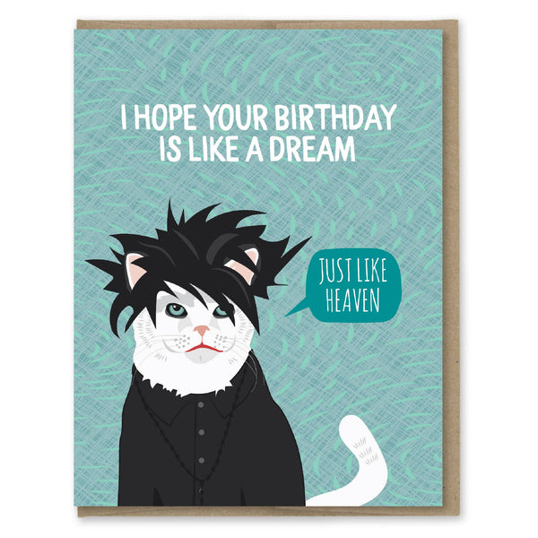Modern Printed Matter - The Cure Cat Birthday Card
