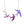 Load image into Gallery viewer, Tatty Devine - Swoop of Swallows Necklace - Purple
