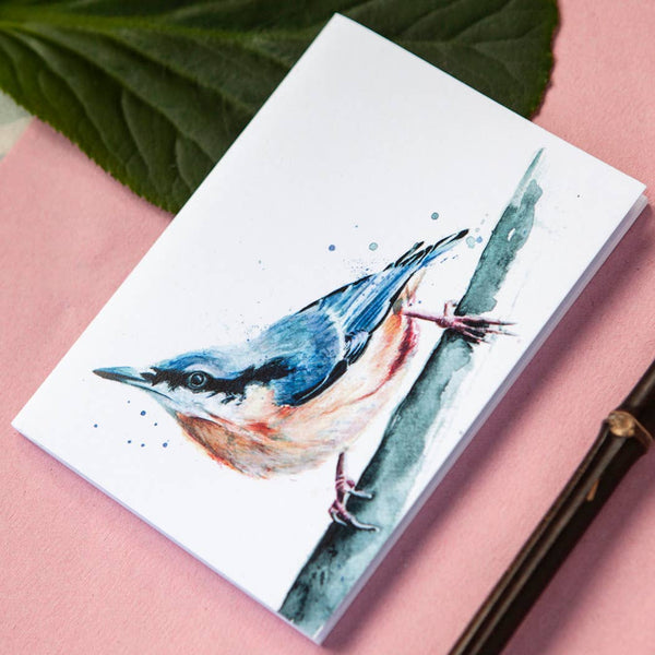 Kate Moby - Inky Nuthatch Eco A6 Notebook