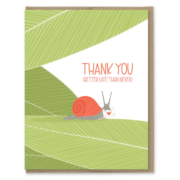 Modern Printed Matter - Thank You Late Snail Card