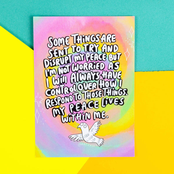 Katie Abey - Peace Dove A6 Postcard