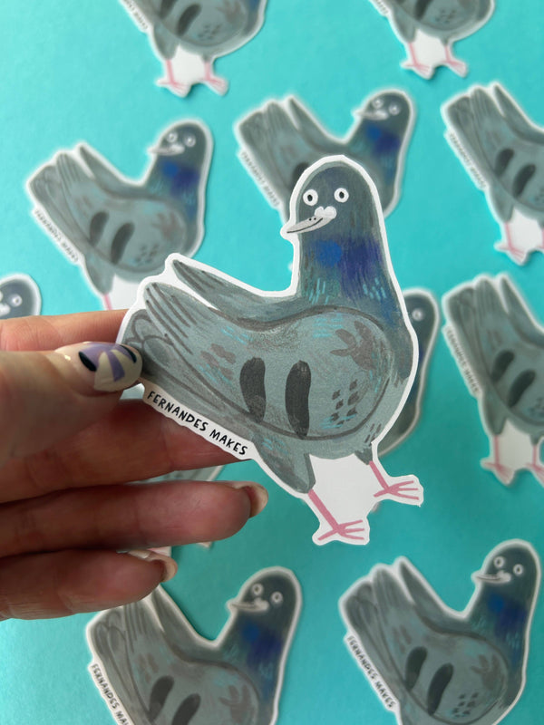 Fernandes Makes - Rocky The Pigeon Vinyl Sticker