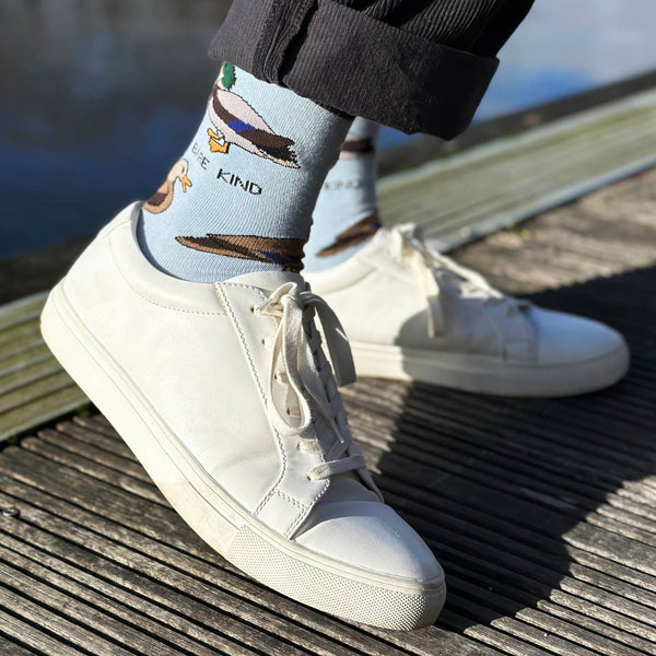 Bare Kind Socks - Duck Socks | Bamboo Socks | Blue Socks | Farm Socks
