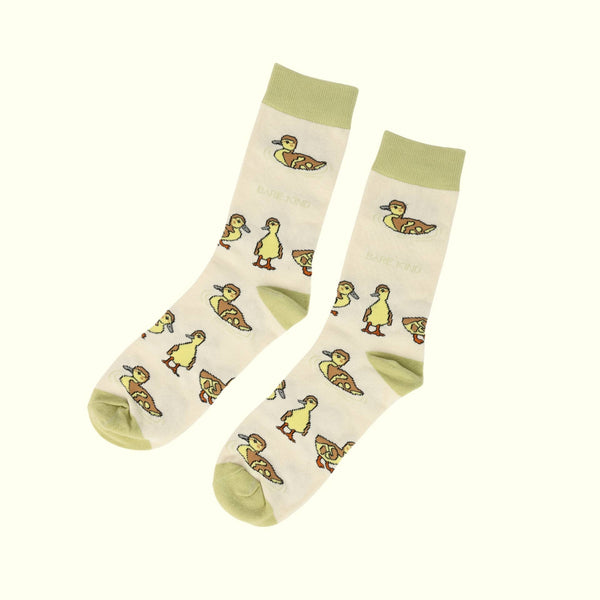 Bare Kind Socks - Ducklings Socks | Bamboo Socks | White Socks