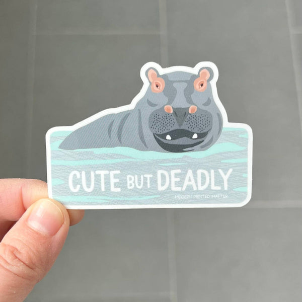 Modern Printed Matter - Cute But Deadly Sticker