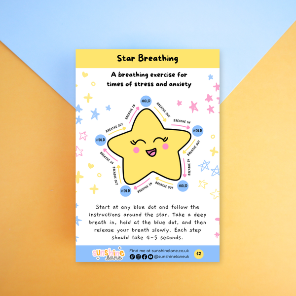 Sunshine Lane - Star Breathing Sticker Sheet