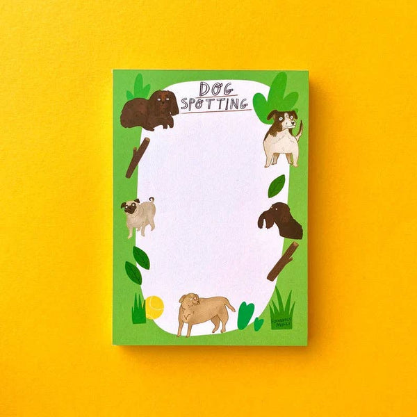 Fernandes Makes - Dog Spotting A6 50 page recycled Jotter / Notepad / Pad