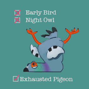 Exhausted Pigeon - Ellen S Artwork