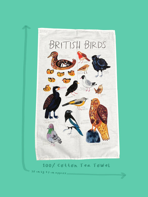 Fernandes Makes - British Birds Tea Towel