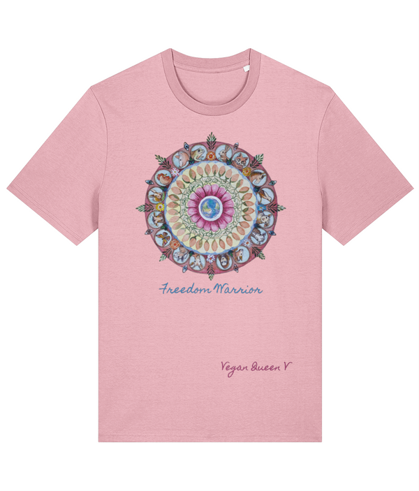 Vegan Queen V - Mandala - Premium Adults T-shirt