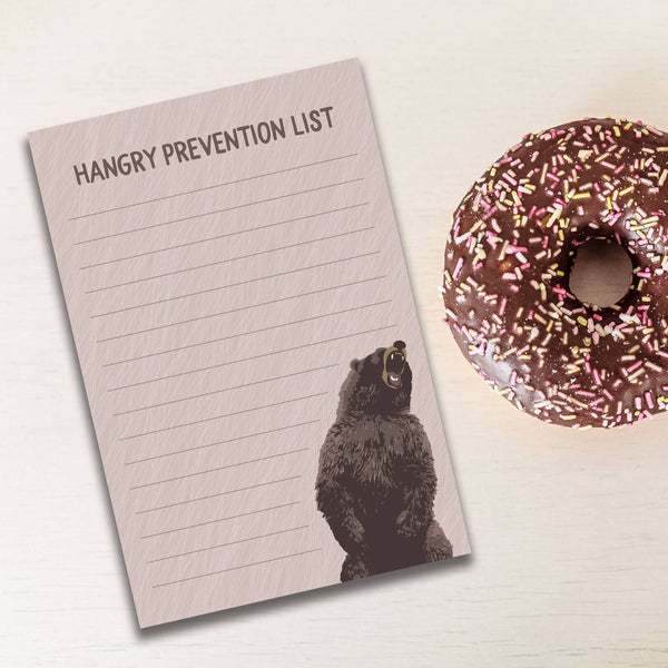 Modern Printed Matter - Hangry Prevention List Notepad