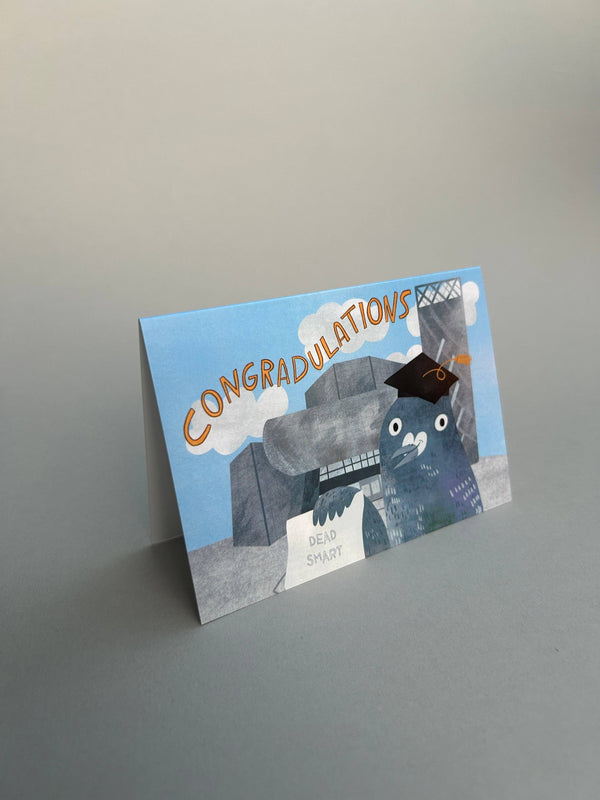 Fernandes Makes - Congradulations Pigeon Greeting Card / Graduation