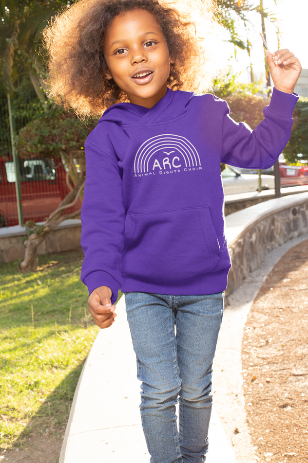 ARC - Children's Hoodie- white logo