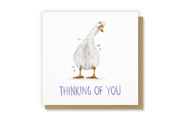 Citrus Bunn - Thinking of You - Funny Duck Pun Greetings Card
