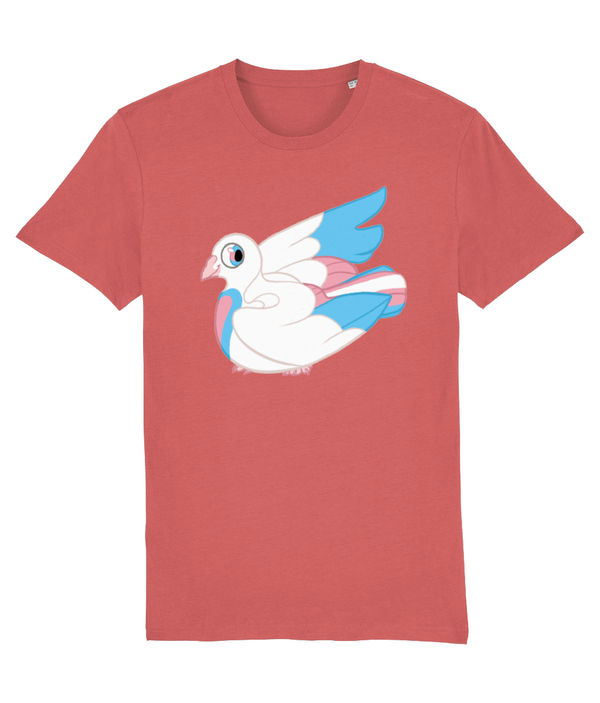 T-shirt - Trans Flag Pigeon