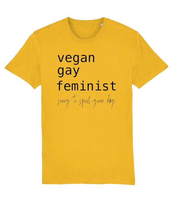 T-shirt Vegan Gay Feminist