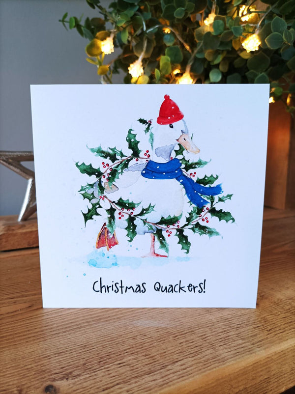 Christmas Quackers - Greeting Card by Look what Debbie Did
