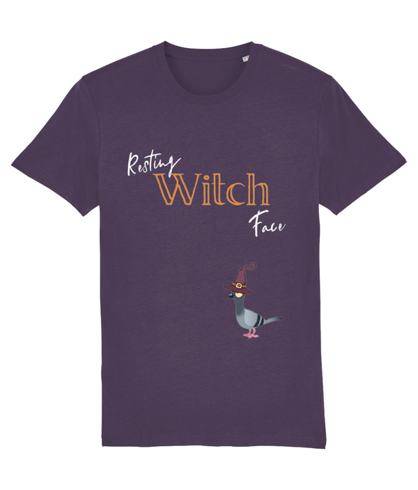 Resting Witch face Adults tee - dark colours