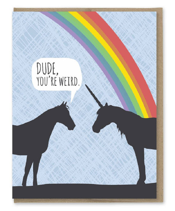 Modern Printed Matter - Unicorn Weird Birthday Card