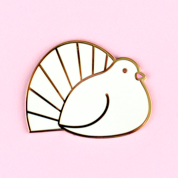 Flea Circus - Fantail Dove Pin