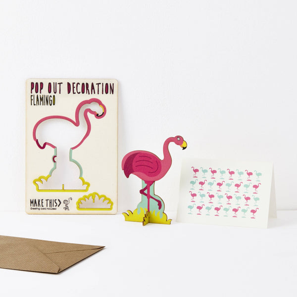 The Pop Out Card Company - Pop Out Flamingo Greeting Card