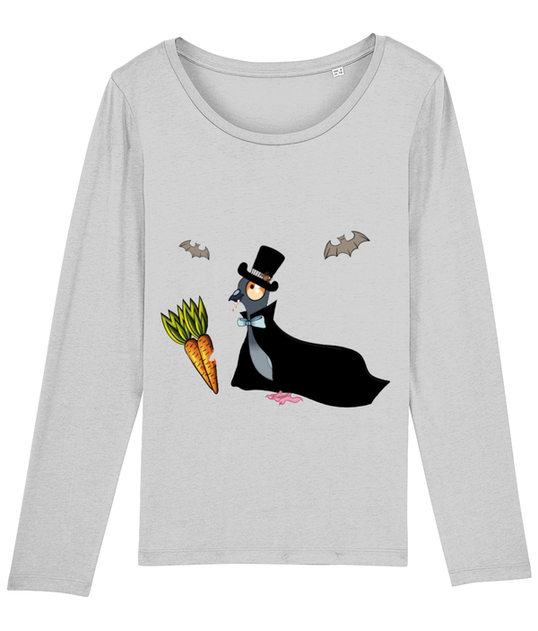 LGP Halloween Ladies long sleeve T-shirt Vampire Pigeon