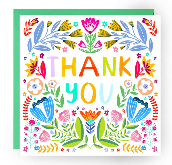 The Sunshine Bindery - Thank You Recycled Greetings Card