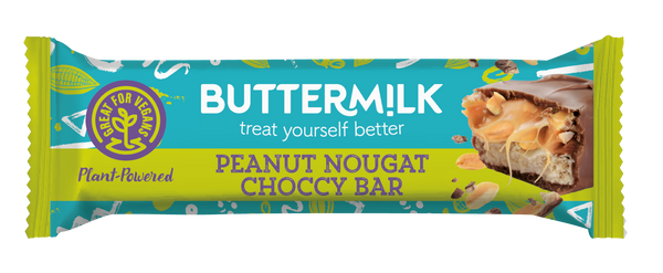 Buttermilk - Buttermilk Plant Powered Peanut Nougat Caramel Snack Bar 50g VEGAN