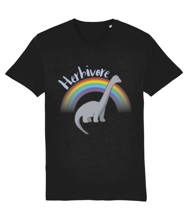 Herbivore Adults Tee - blue text