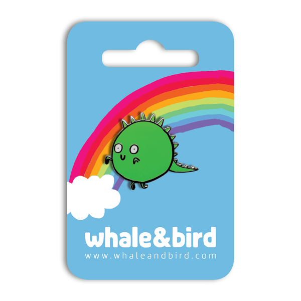 Whale & Bird - Pea Rex Enamel Pin