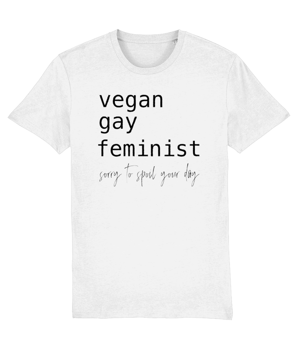 T-shirt Vegan Gay Feminist