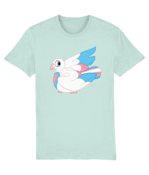 T-shirt - Trans Flag Pigeon
