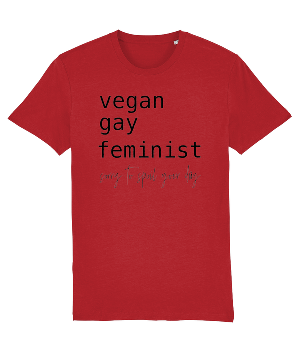 T-shirt Vegan Gay Feminist