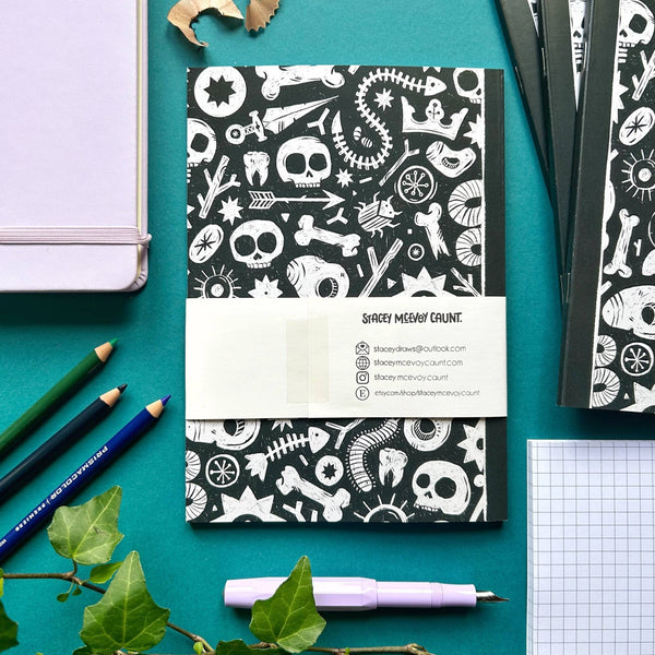 Stacey McEvoy Caunt - Skull and Bones Notebook