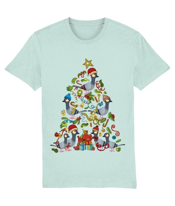 Short Sleeve Adults Tee - Christmas Tree Pige