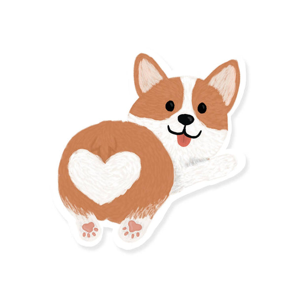 Slightly Stationery - Corgi Butt Sticker